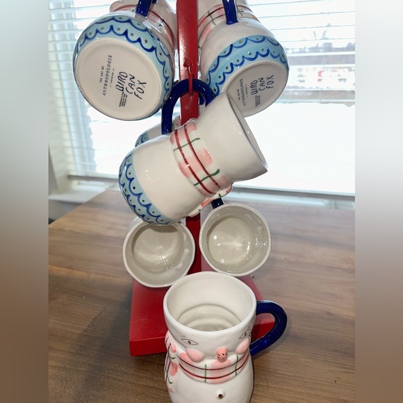 BIRDCANFOX Bird Can Fox 2022 ANTHROPOLOGIE SNOWMAN MUG 7 Available  - No Flaws - Picture 4 of 6